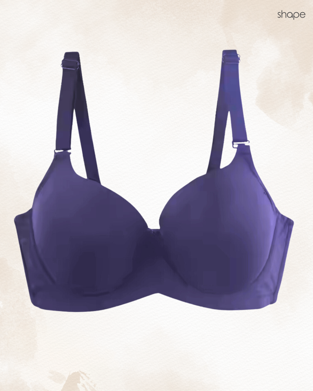 Comfort Curve Bra in Blue, detail view — SHAPE Lingerie