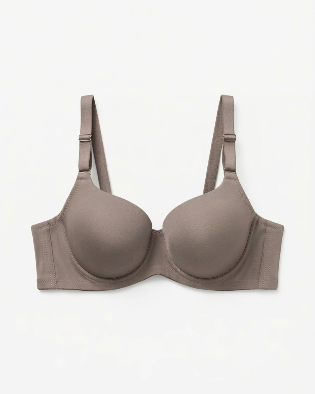 Comfort Curve Bra in Coffee, detail view — SHAPE Lingerie