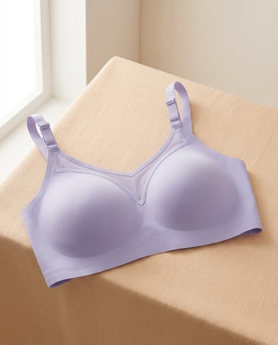 Mesh Minimizer Bra, detail view — SHAPE Lingerie