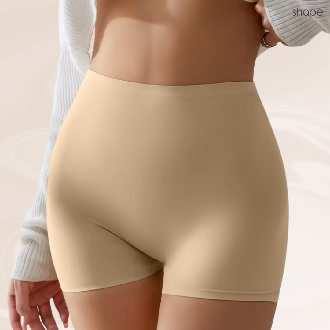Seamless Boyshorts in Beige, detail view — SHAPE Lingerie